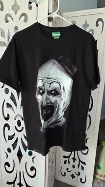 LRG Art The Clown Horror Graphic goth Small Black Terrifier Movie Shirt  NWOT